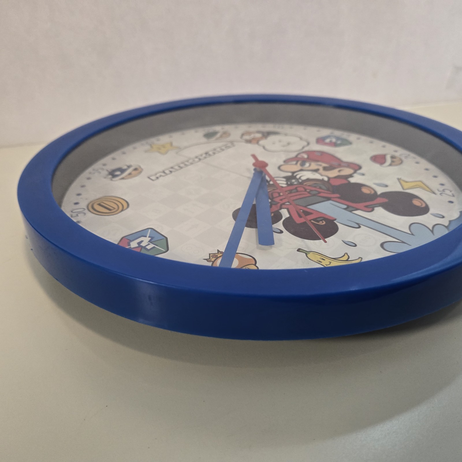 img_1771386521079_1-1.jpeg Super Mario Kart 10" Analog Display Wall Clock Blue - Image 2