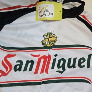 NOS San Miguel Beer Retro Cycling Jersey Size Medium
