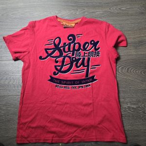 Vintage SuperDry Tee Shirt Store TOKYO JAPAN T-Shirt XL Tiger Red British Design