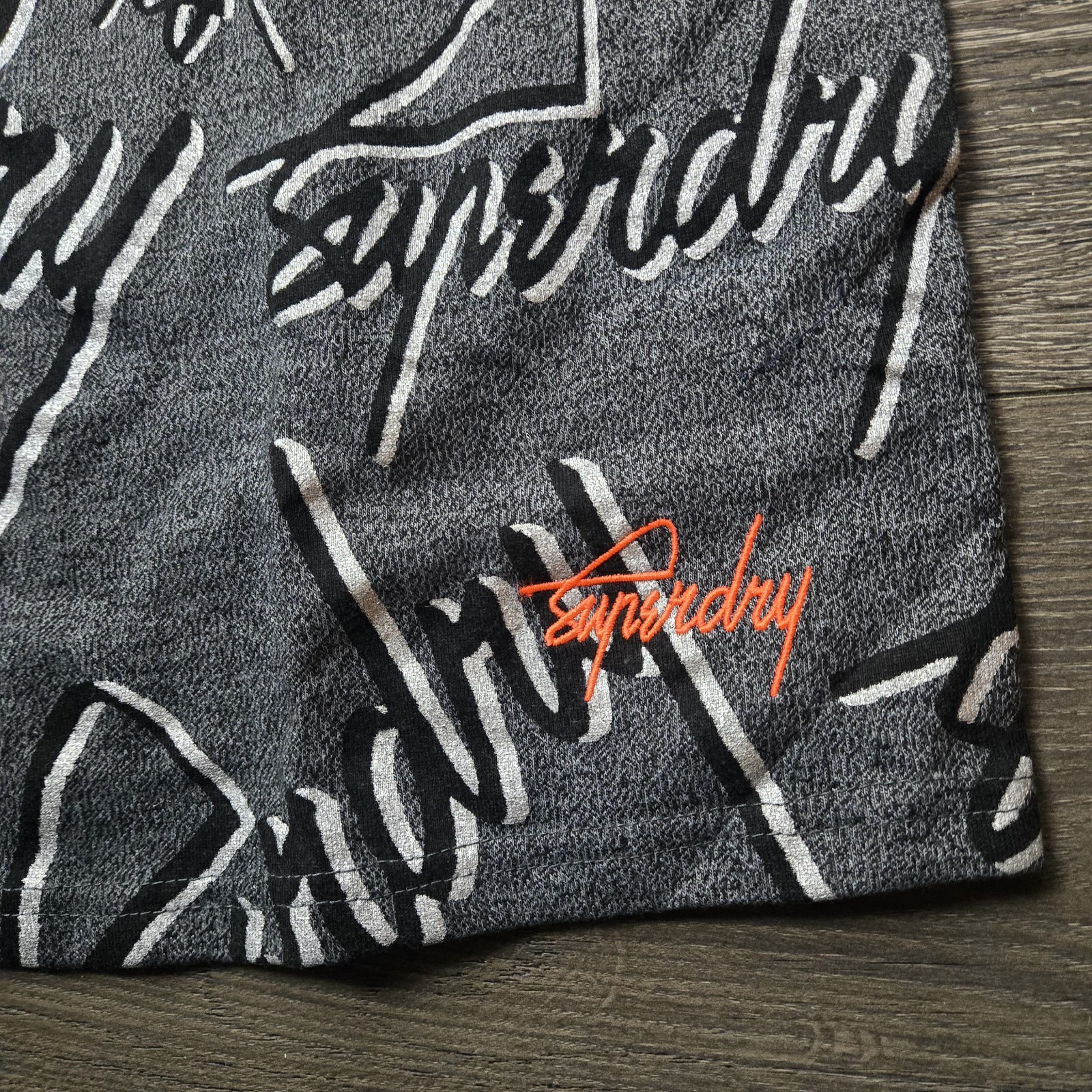 img_1771443350551_2-1.jpeg Vintage Superdry T Shirt Mens 2XL White All Over Spell Out Logo - Image 3