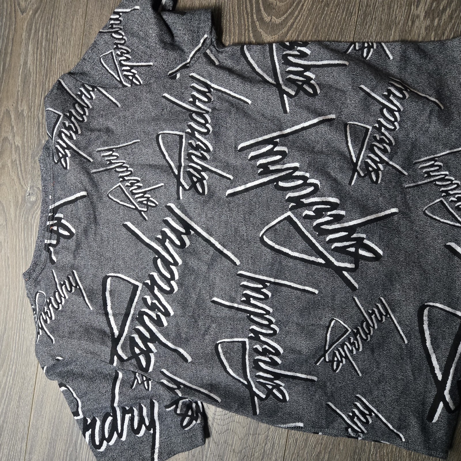 img_1771443352262_3-1.jpeg Vintage Superdry T Shirt Mens 2XL White All Over Spell Out Logo - Image 4