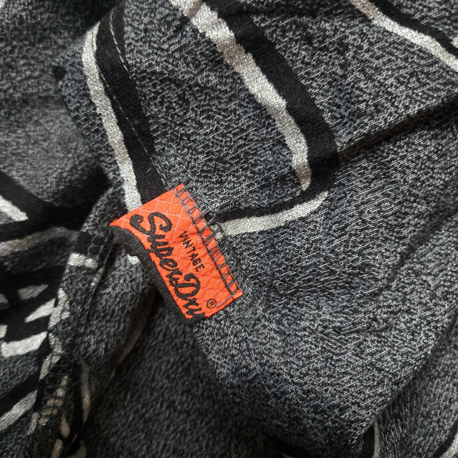 img_1771443358087_5-1.jpeg Vintage Superdry T Shirt Mens 2XL White All Over Spell Out Logo - Image 6