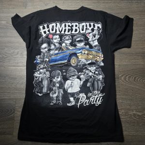 HOMEBOYS GANGSTER BAND IN THE PARTY LOWRIDER CAR MUSIC T-SHIRT XL