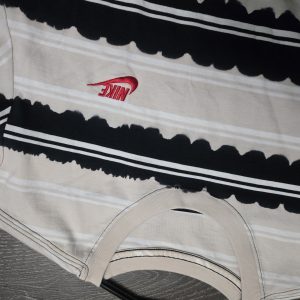 Nike Sportswear Club Stripe T-Shirt Men’s M Black  Embroidered Logo Nike Sample