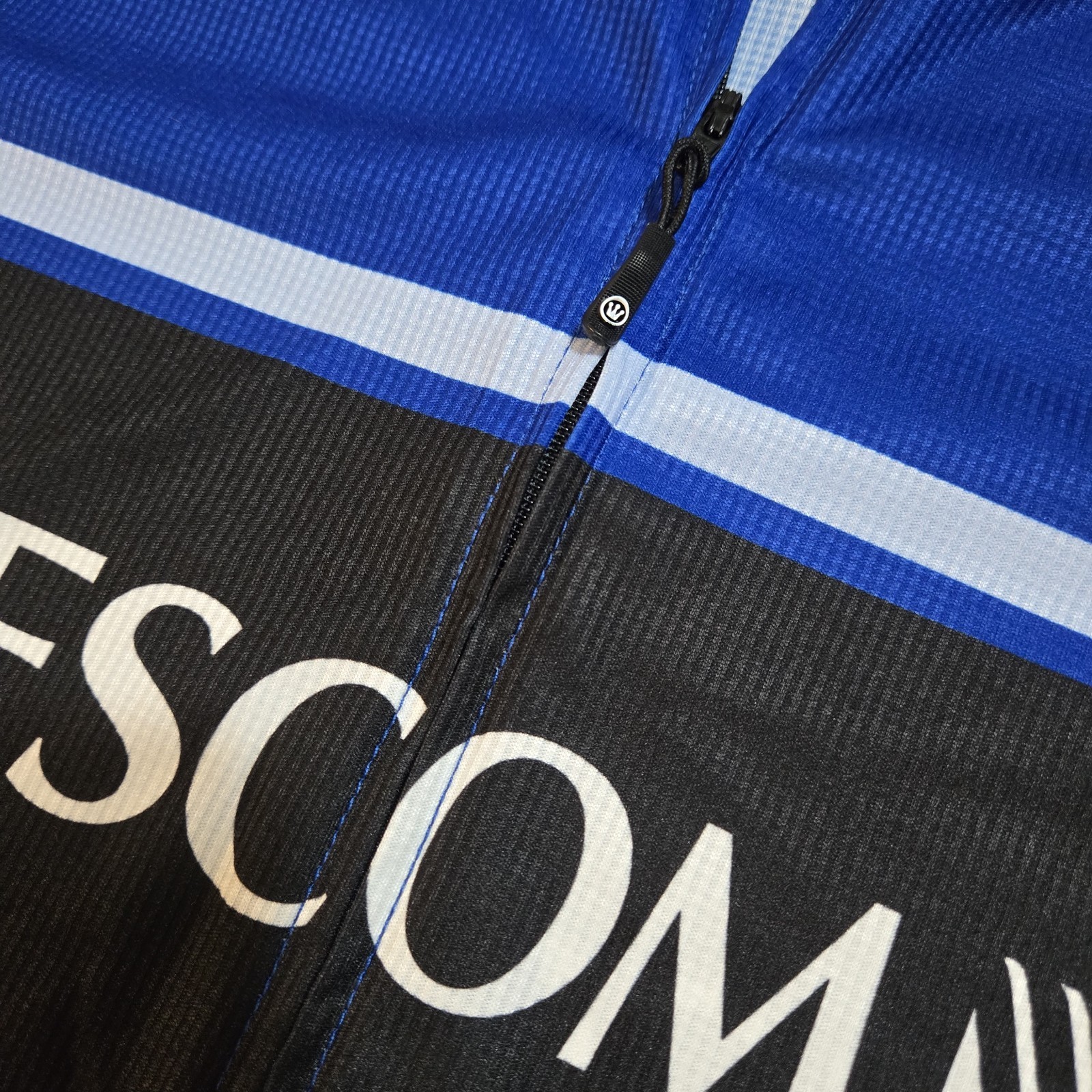 img_1771443427274_3-1.jpeg Pactimo Cycling Jersey Adult Medium Blue White Wescom 1/2 Zip Polyester Pockets - Image 4