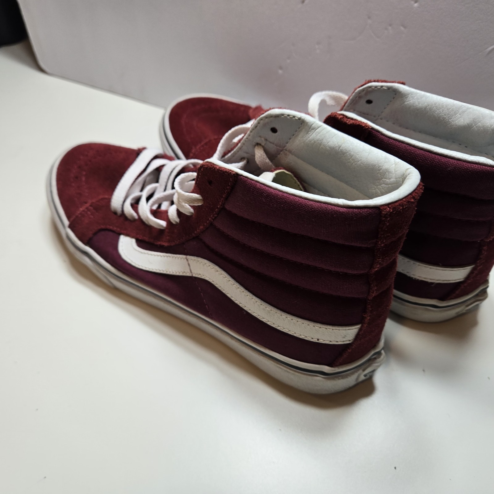 img_1771443682481_2-1.jpeg Vans Unisex Sk8 Hi 721278 Red Casual Shoes Sneakers Size M 6.5 - Image 3