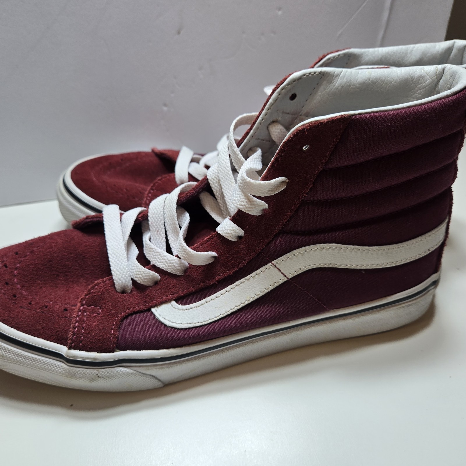 img_1771443685595_4-1.jpeg Vans Unisex Sk8 Hi 721278 Red Casual Shoes Sneakers Size M 6.5 - Image 5