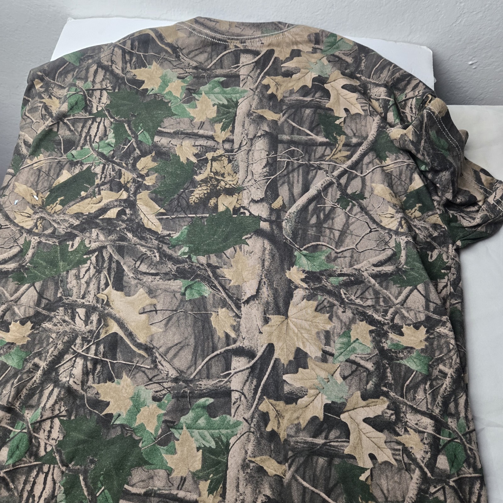 img_1771445315992_0-1.jpeg Russell Outdoors Shirt Mens L Brown Realtree Camo Crew Neck Deer Hunting 12856