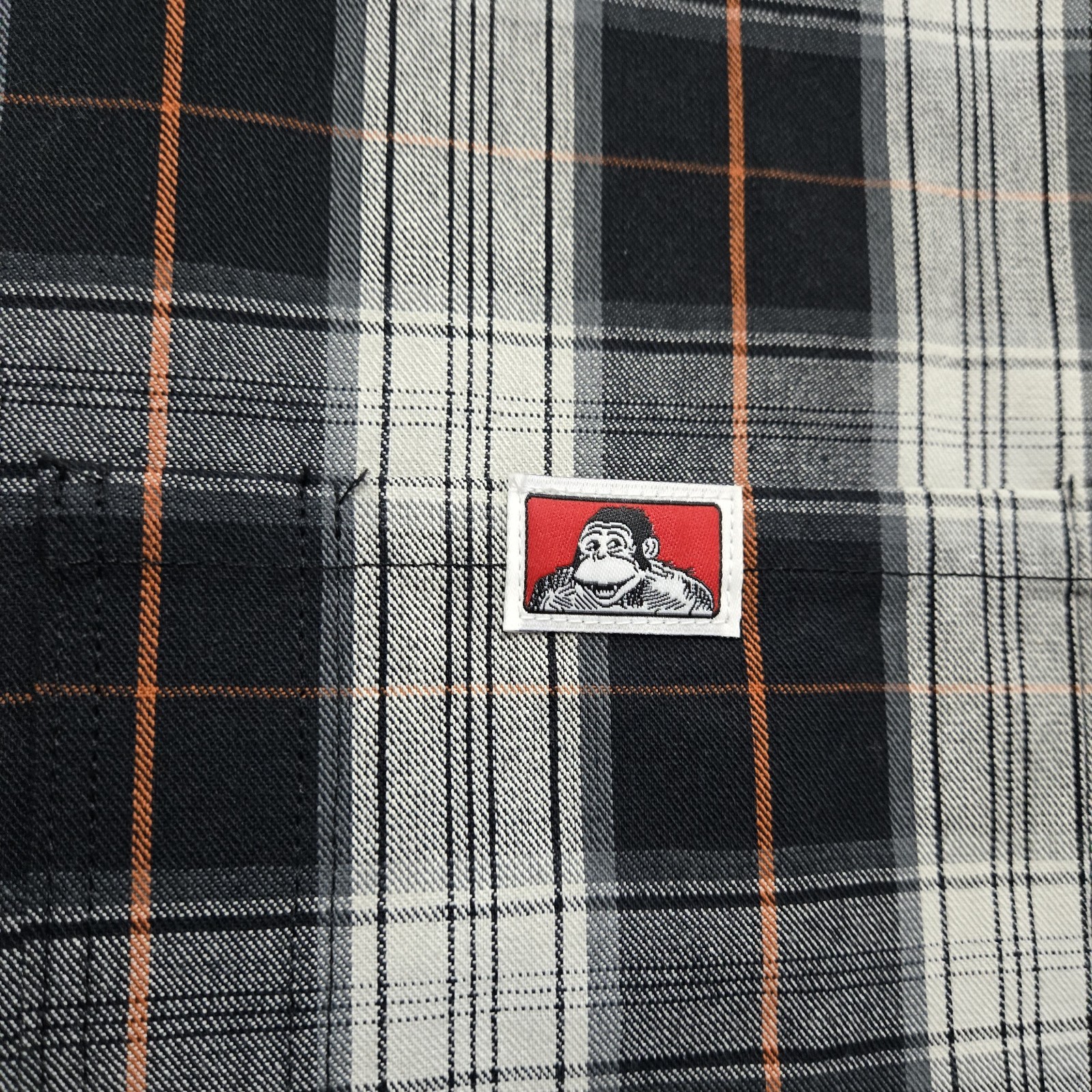 img_1771445380477_2-1.jpeg Ben Davis Hickory Stripe 1/2 Zip Work Shirt XL Short Sleeve Ben Davis USA - Image 3