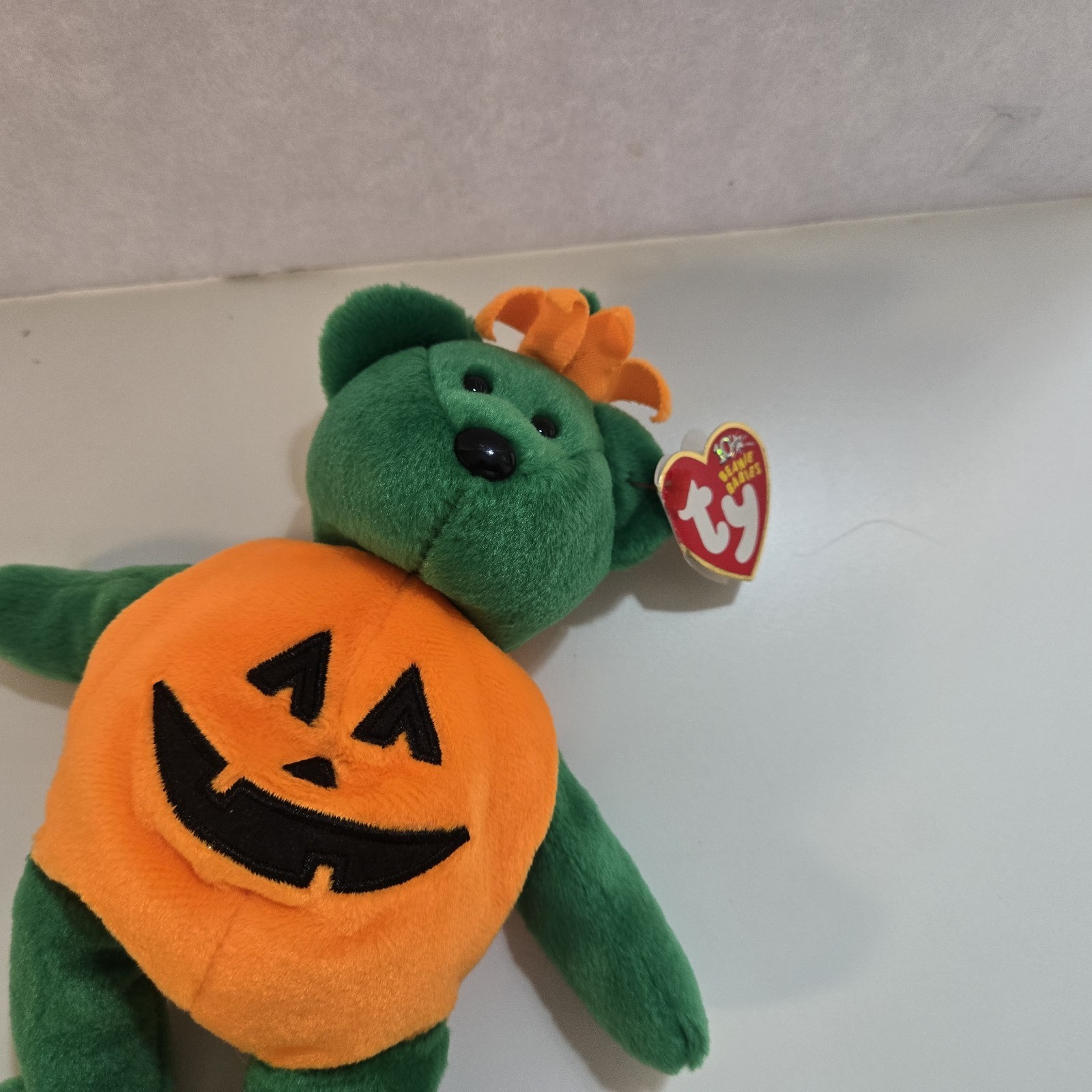 img_1771445868921_1-1.jpeg Ty Beanie Baby TRICKY the Pumpkin Halloween Bear 2002 New with Tag - Image 2