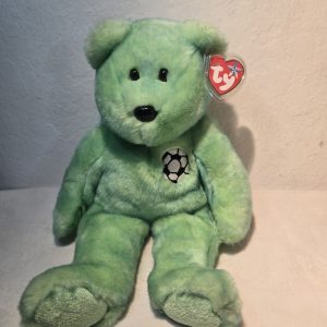 TY Beanie Baby - KICKS the Soccer Bear (8.5 inch) - MWMTs Stuffed Animal Toy