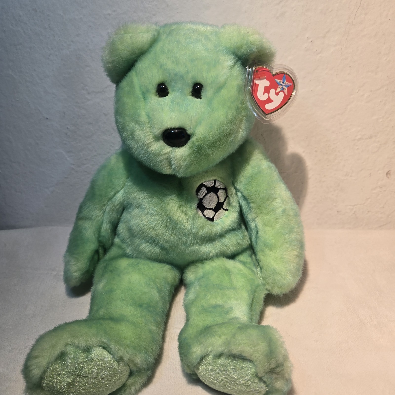 img_1771445900998_0-1.jpeg TY Beanie Baby - KICKS the Soccer Bear (8.5 inch) - MWMTs Stuffed Animal Toy