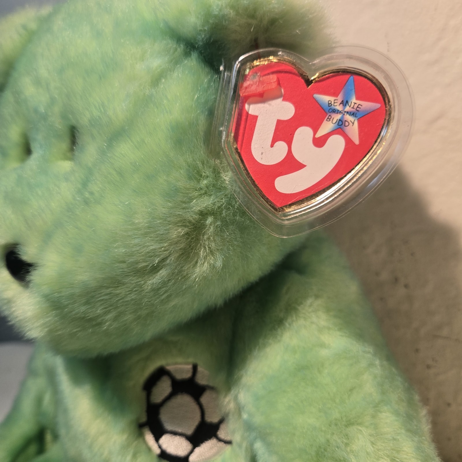 img_1771445906279_3-1.jpeg TY Beanie Baby - KICKS the Soccer Bear (8.5 inch) - MWMTs Stuffed Animal Toy - Image 4