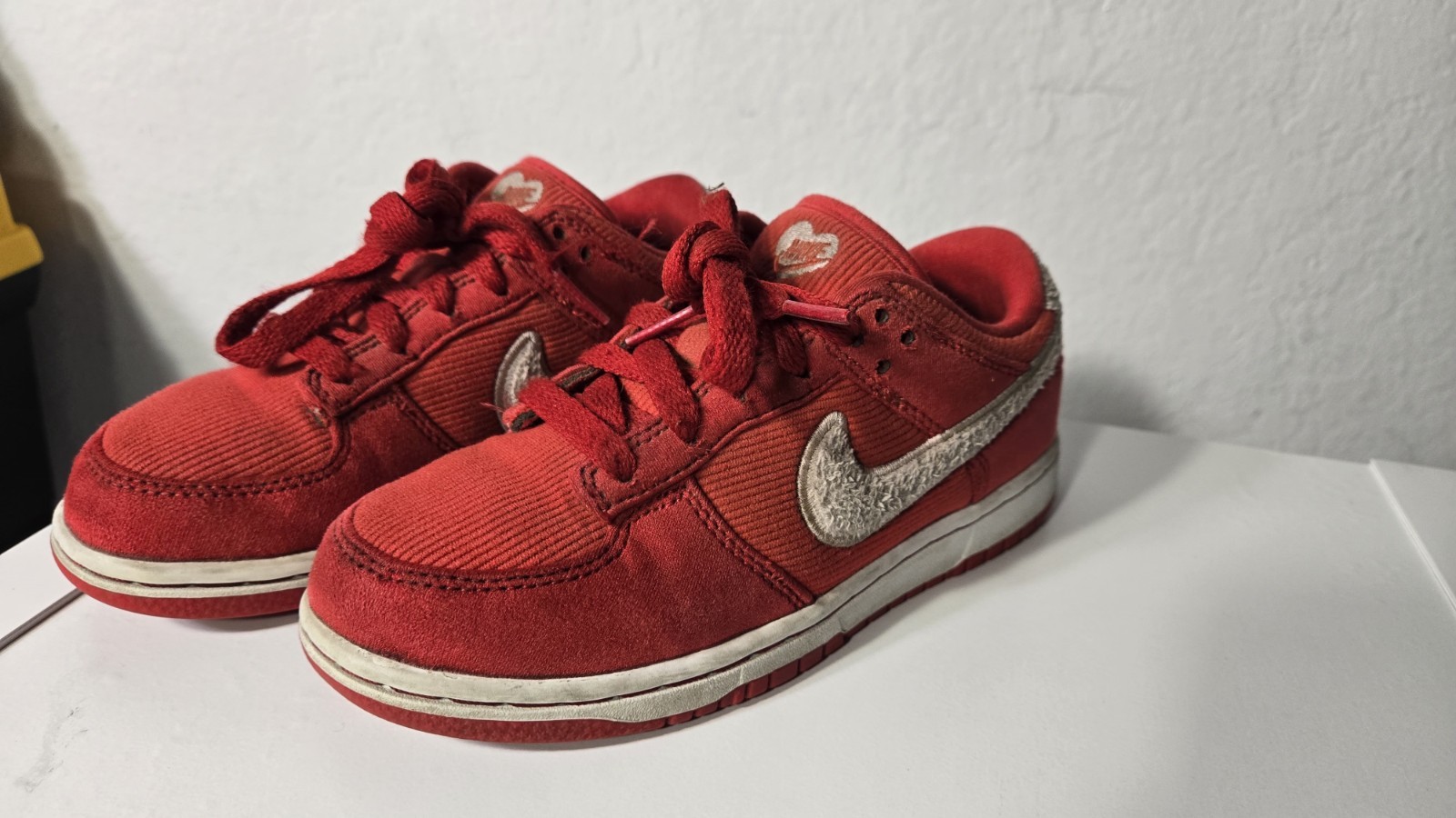 img_1771451496858_3-1.jpeg Nike Dunk Low Valentines Day PS Size 1 Red White Sneakers Shoes FZ3549-612 - Image 4