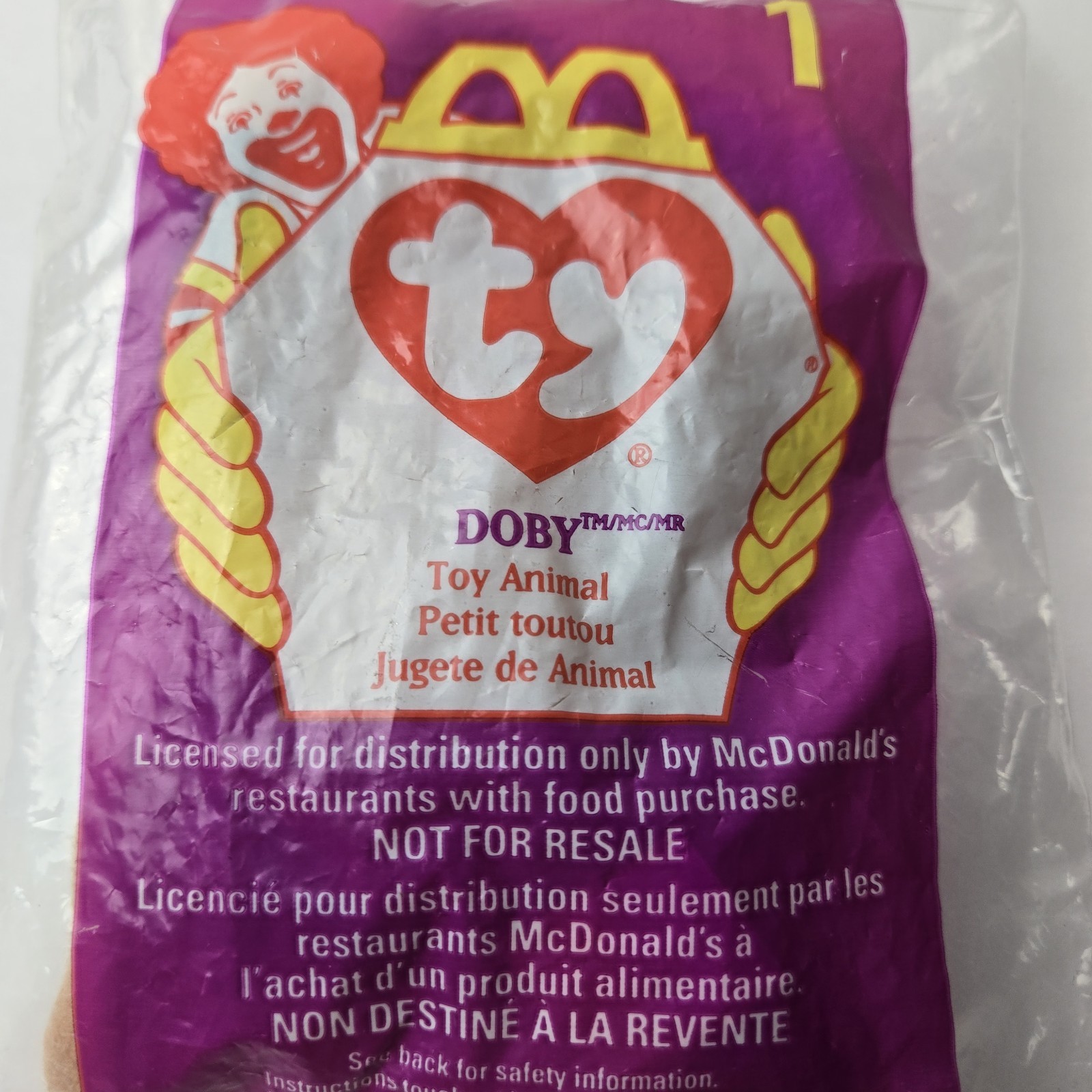 img_1771527516277_1-1.jpeg McDonald's 1993 Tag Ty Teenie Beanie Baby Doby The Doberman 1998 #1 - Image 2