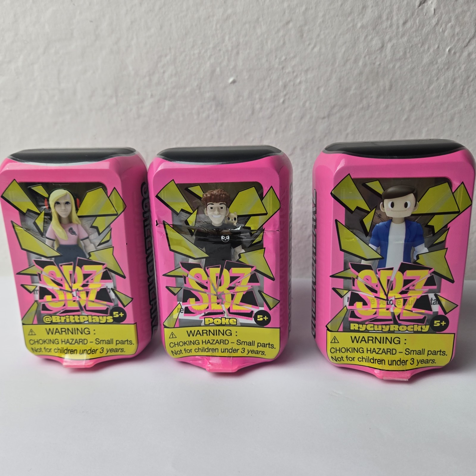 img_1771527711924_3-1.jpeg Lot Of 3 SBZ ScreenBreakz Gaming Streamer Figures RyGuyRocky ShanePlays Craftee - Image 4