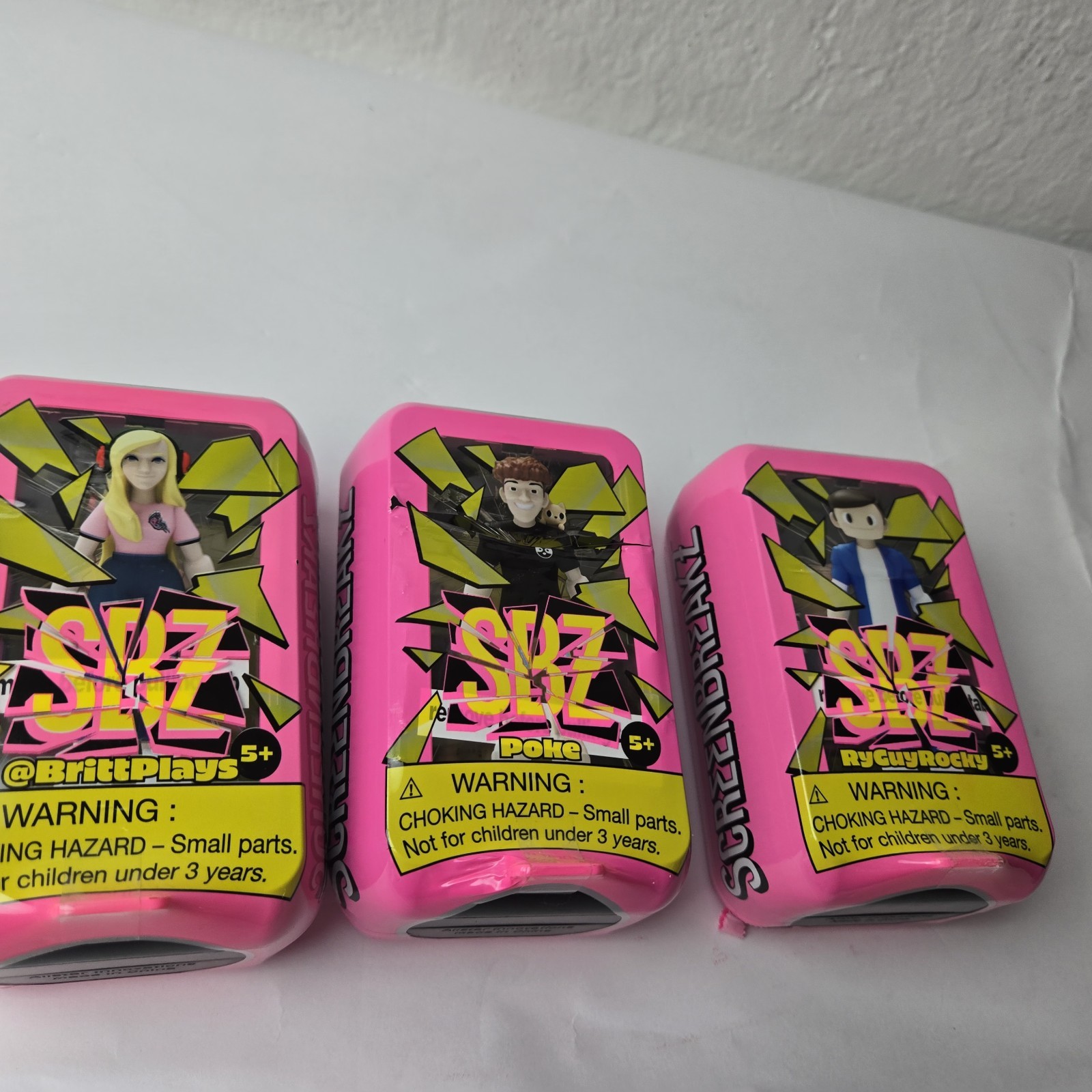 img_1771527715290_4-1.jpeg Lot Of 3 SBZ ScreenBreakz Gaming Streamer Figures RyGuyRocky ShanePlays Craftee - Image 5
