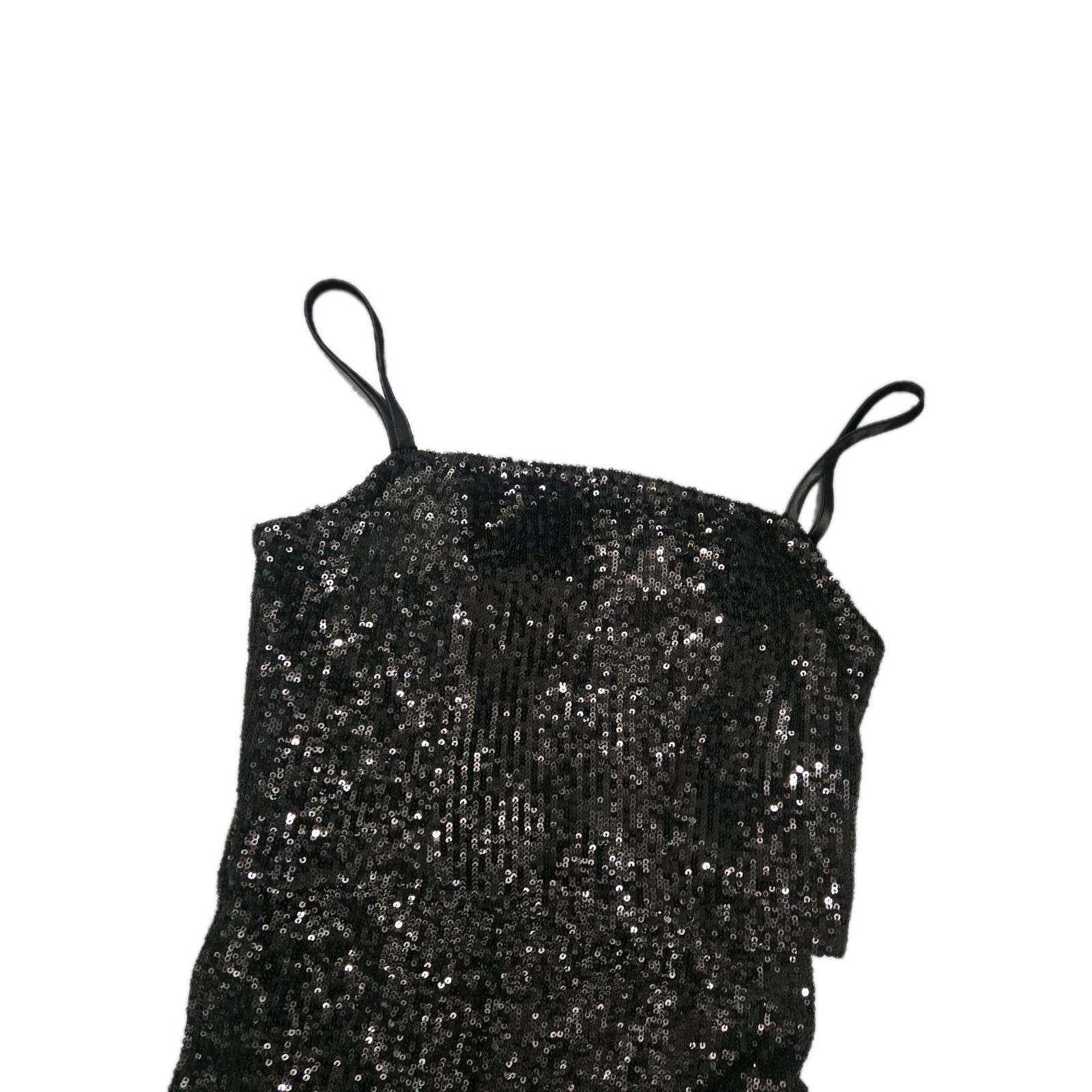 img_1771528738133_2-1.jpeg Fancy Black Sequin 2 Piece Set Tube Top 3D Flower Wide Leg Pants M - Image 3