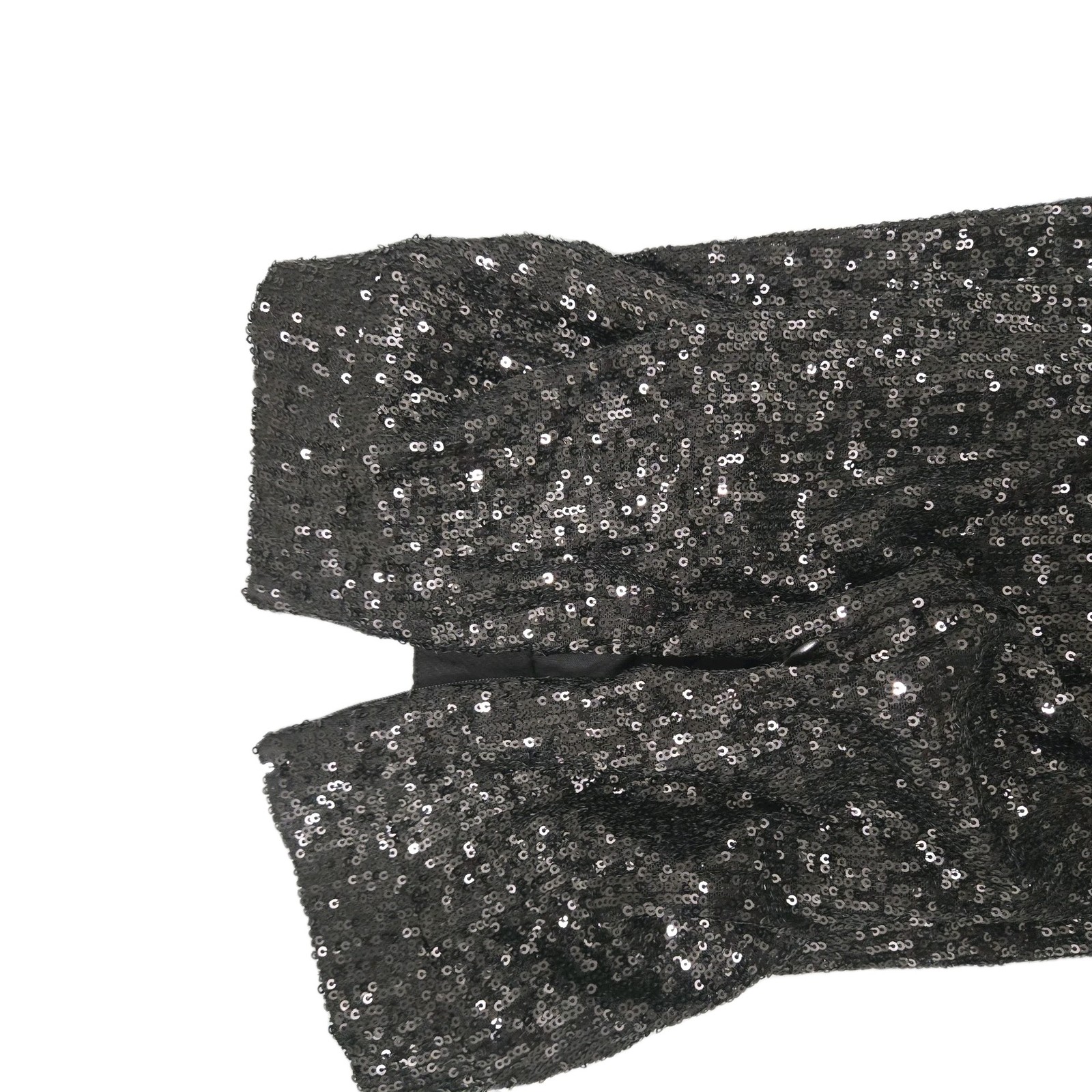 img_1771528745578_5-1.jpeg Fancy Black Sequin 2 Piece Set Tube Top 3D Flower Wide Leg Pants M - Image 6