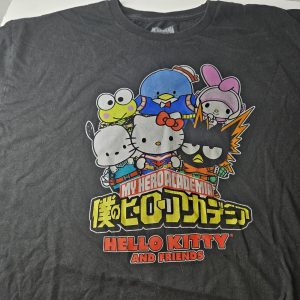 My Hero Academia Hello Kitty and Friends T-Shirt Men’s 2Xl Anime Crossover