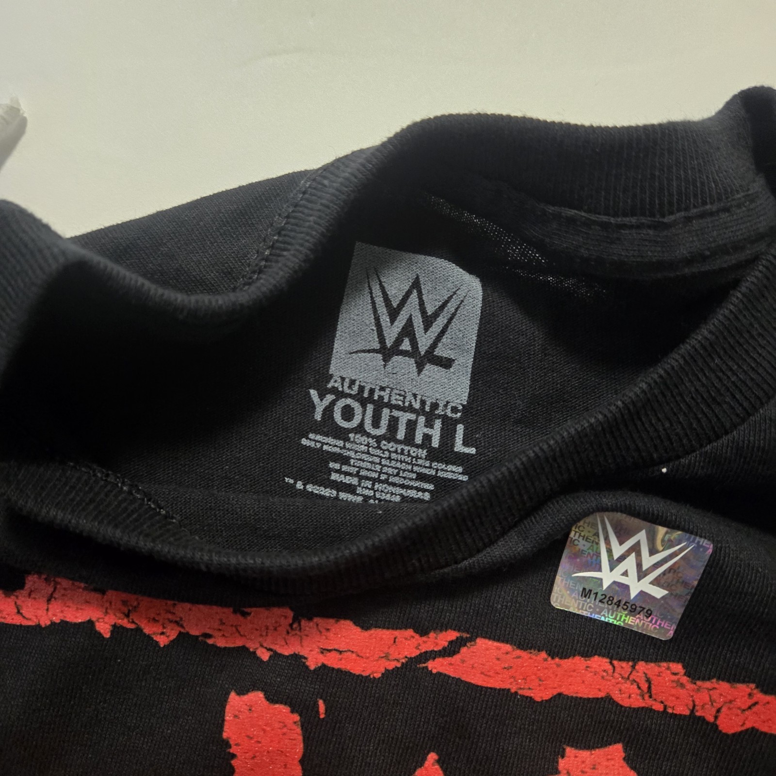 img_1772010854521_2-1.jpeg Vintage WCW NWO Red Black Wolfpac Black T Shirt Tee Size Youth Large Wrestling - Image 3